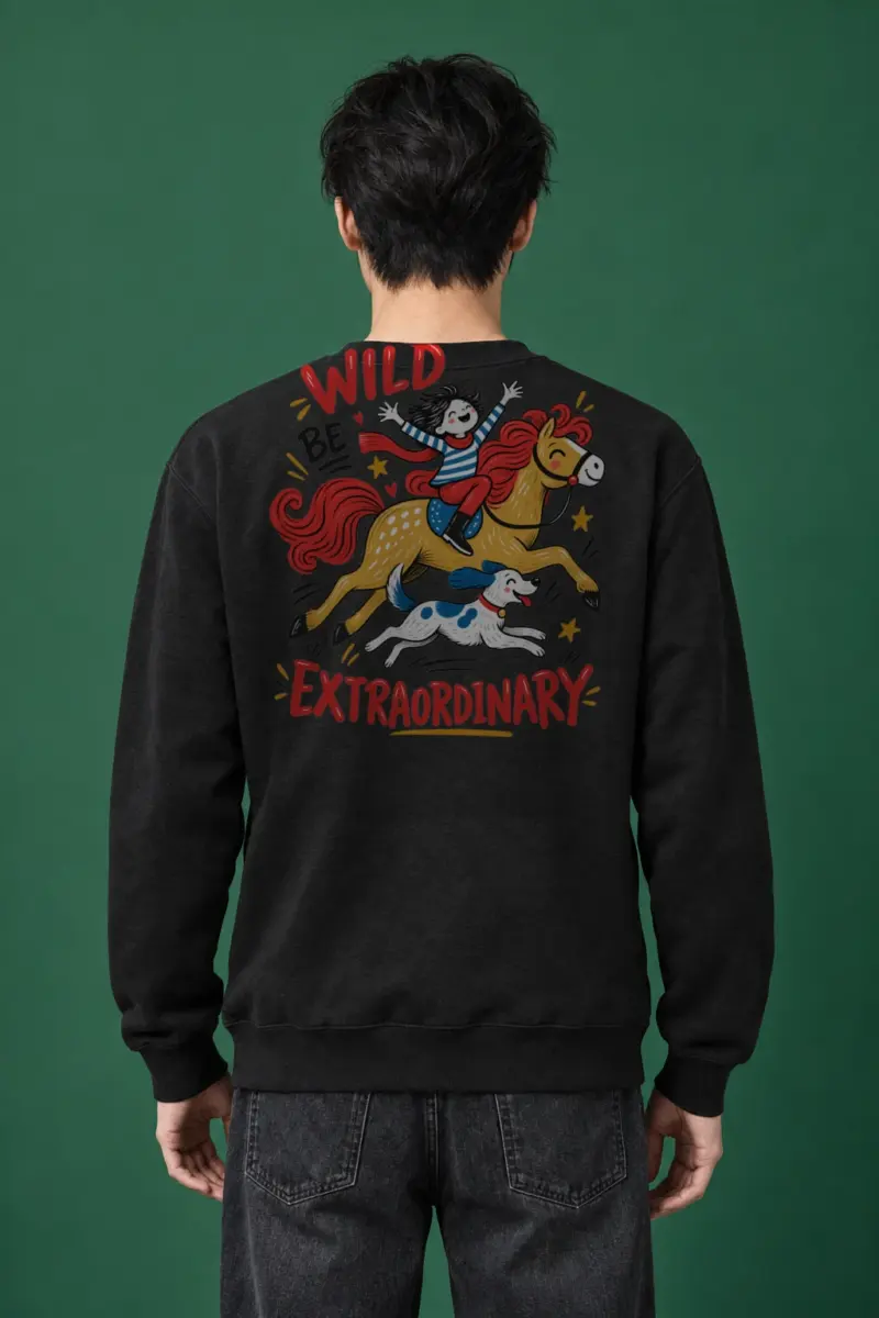 "Stay Wild Be Extraordinary" Heavy Blend Unisex Crewneck Sweatshirt
