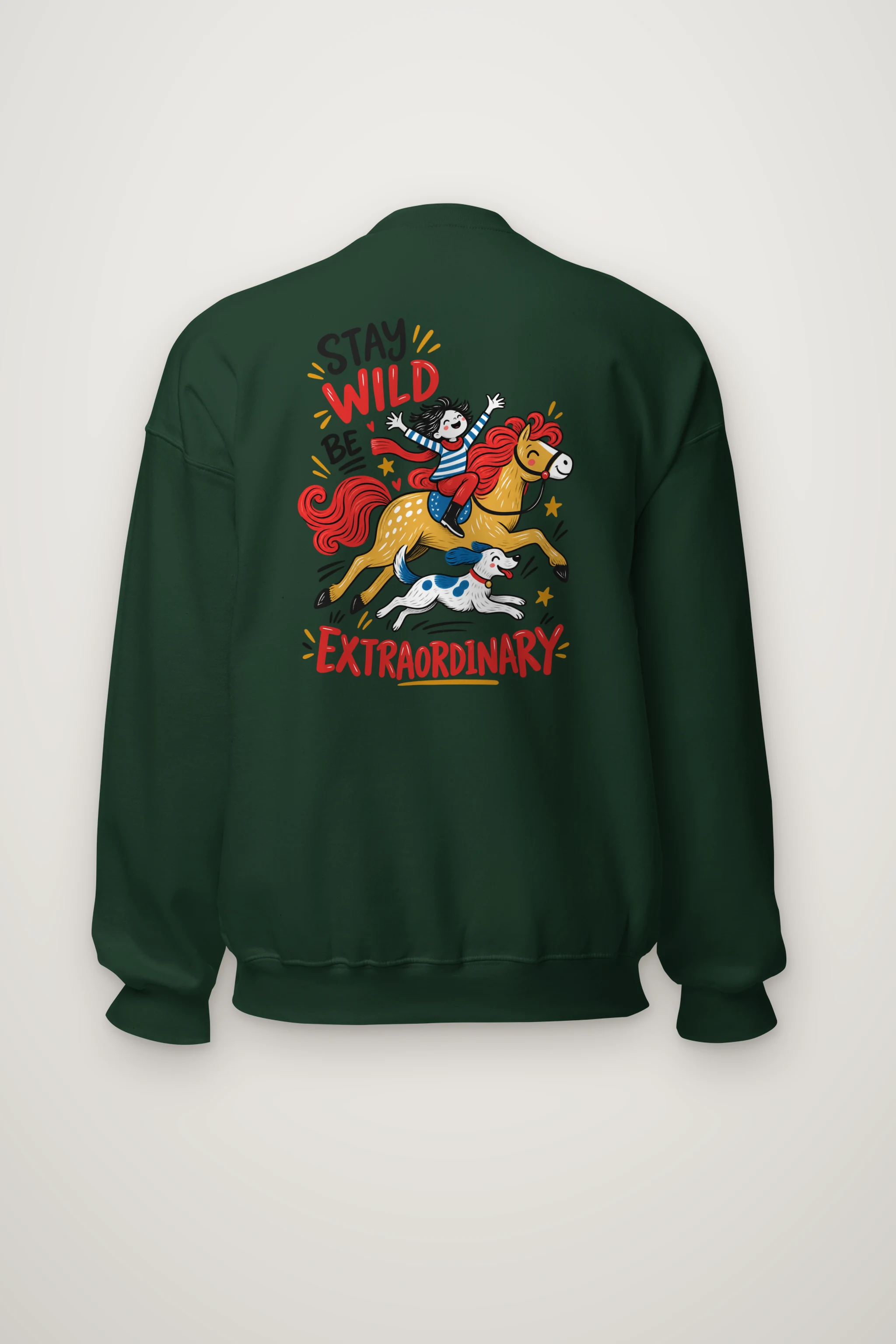 "Stay Wild Be Extraordinary" Heavy Blend Unisex Crewneck Sweatshirt
