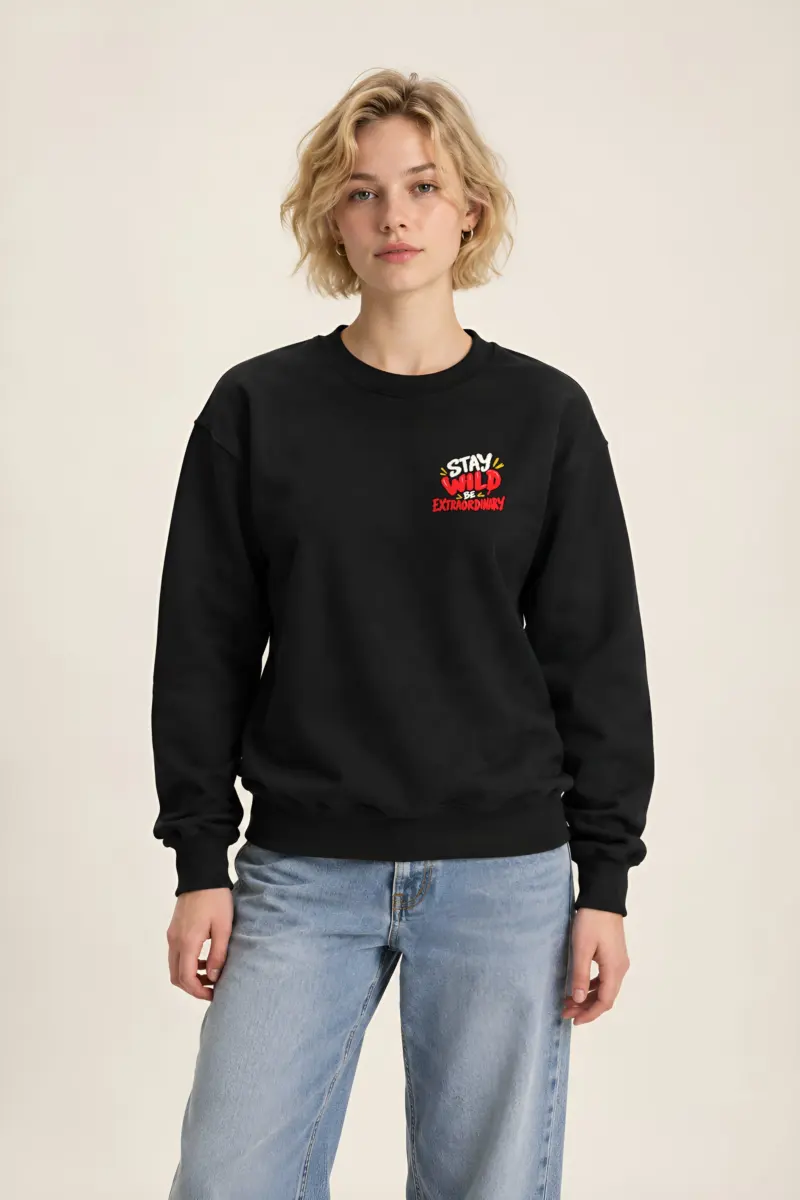 "Stay Wild Be Extraordinary" Heavy Blend Unisex Crewneck Sweatshirt