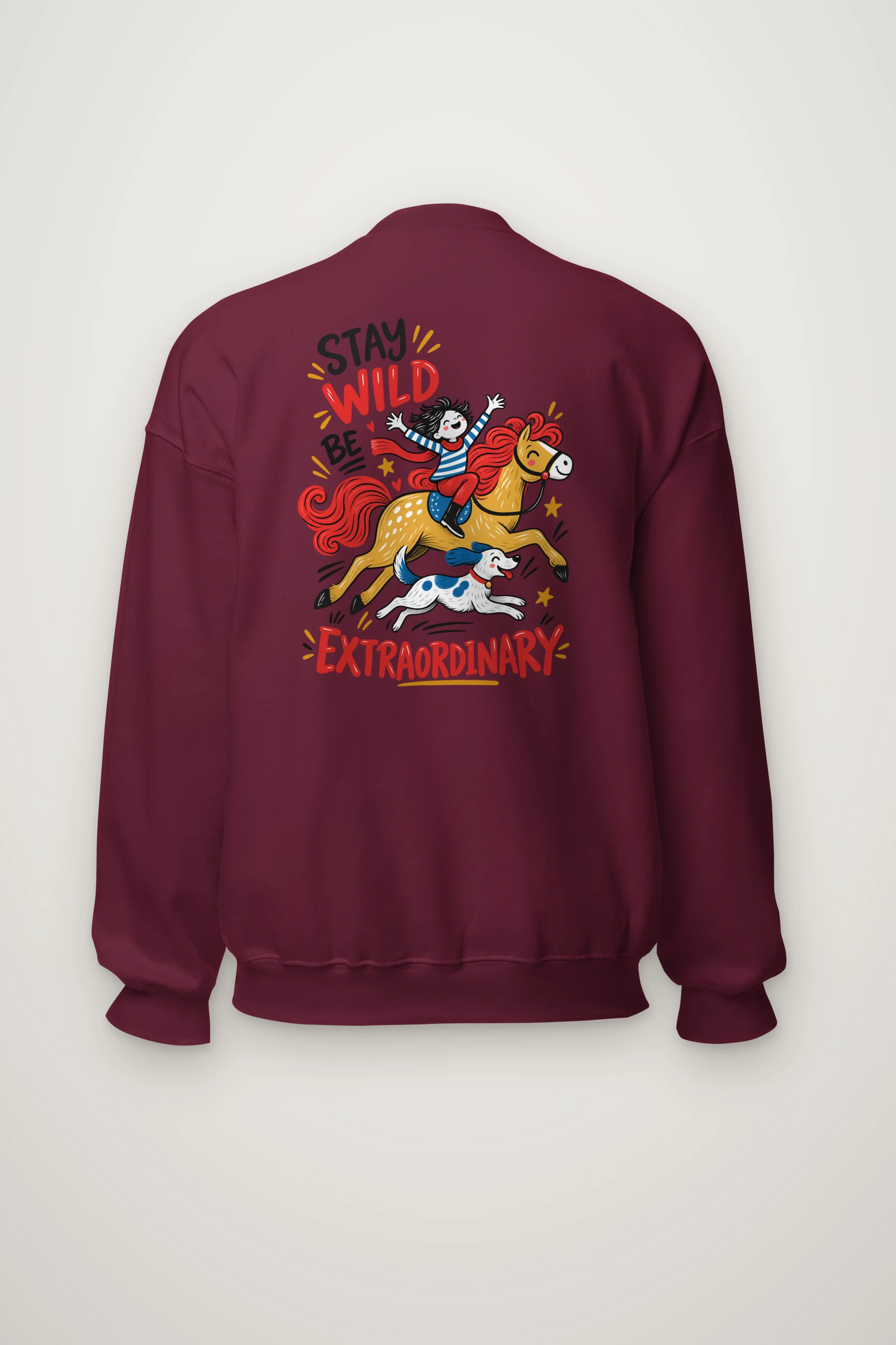"Stay Wild Be Extraordinary" Heavy Blend Unisex Crewneck Sweatshirt