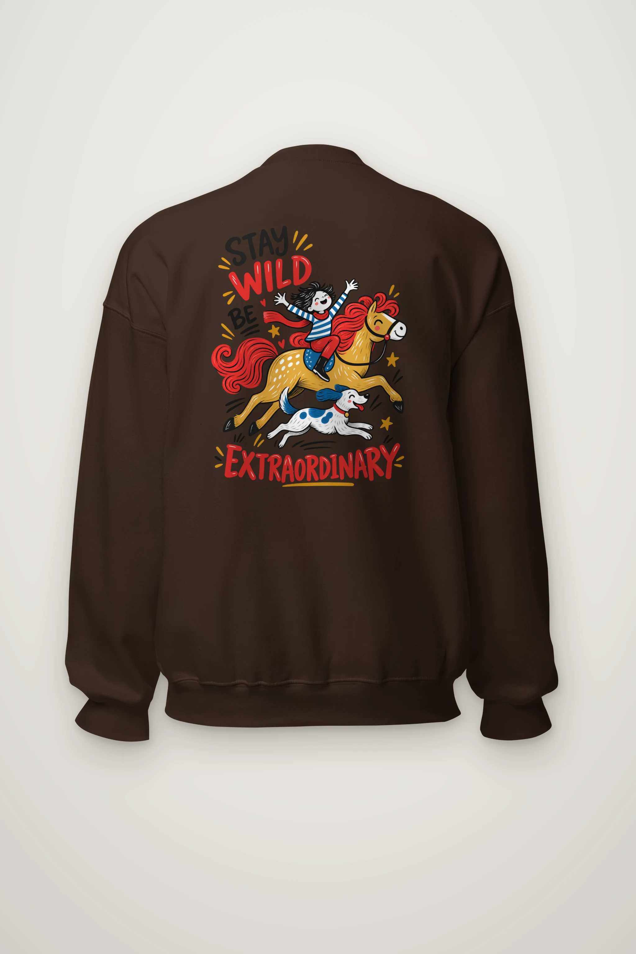"Stay Wild Be Extraordinary" Heavy Blend Unisex Crewneck Sweatshirt