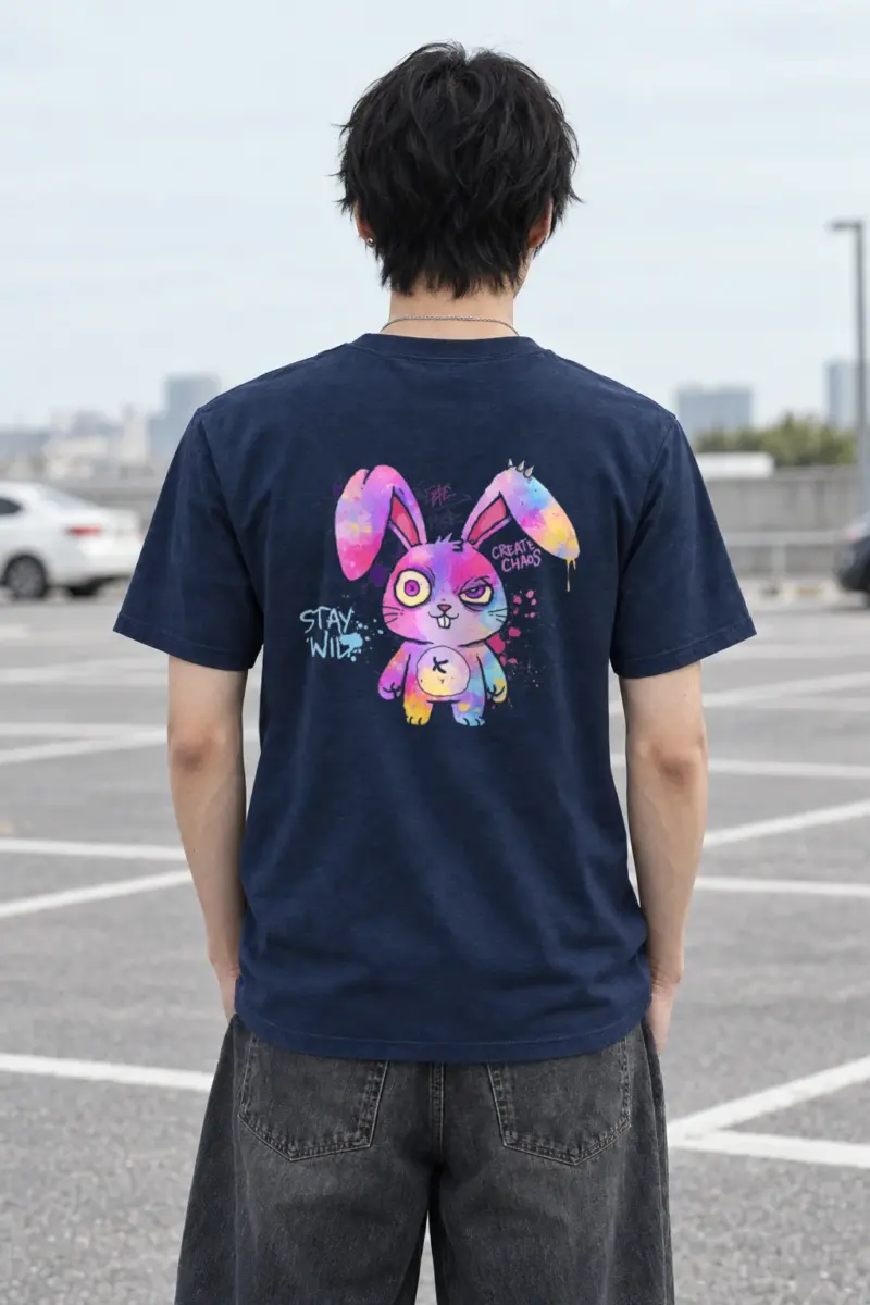 "Stay Wild Chaos" Heavyweight Unisex Crewneck T-shirt