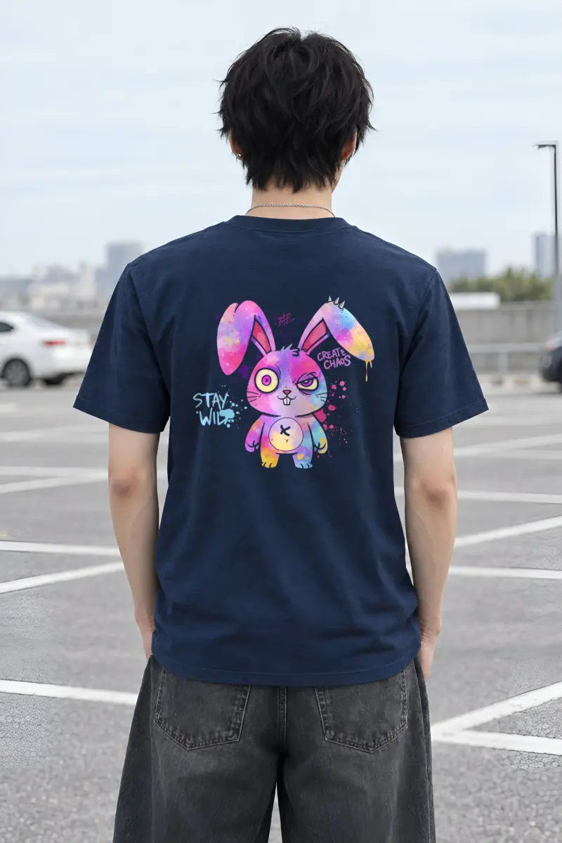 "Stay Wild Chaos" Heavyweight Unisex Crewneck T-shirt