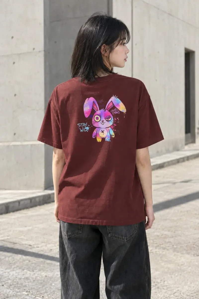 "Stay Wild Chaos" Heavyweight Unisex Crewneck T-shirt | Gildan 5000