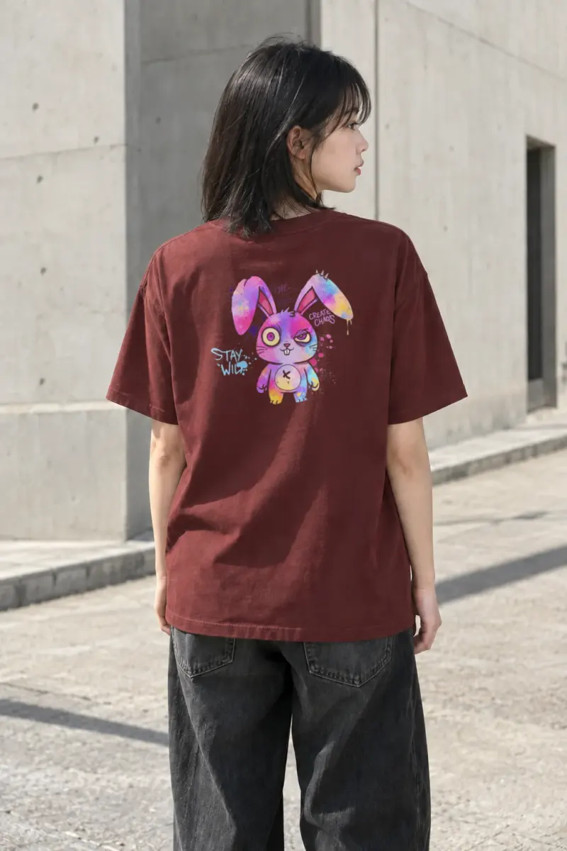 "Stay Wild Chaos" Heavyweight Unisex Crewneck T-shirt | Gildan 5000