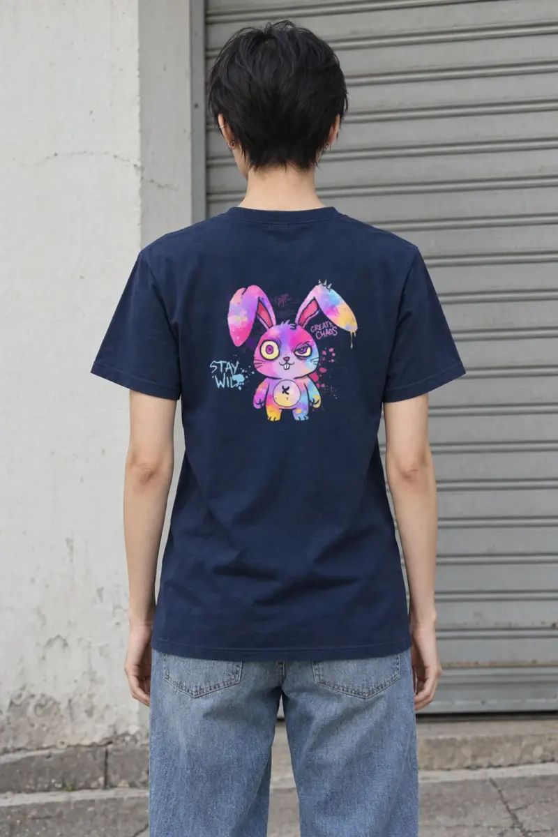 "Stay Wild Chaos" Heavyweight Unisex Crewneck T-shirt