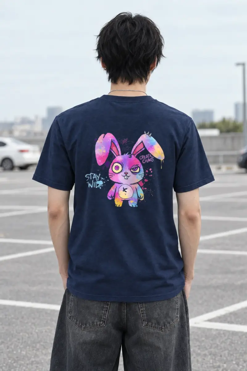"Stay Wild Chaos" Heavyweight Unisex Crewneck T-shirt