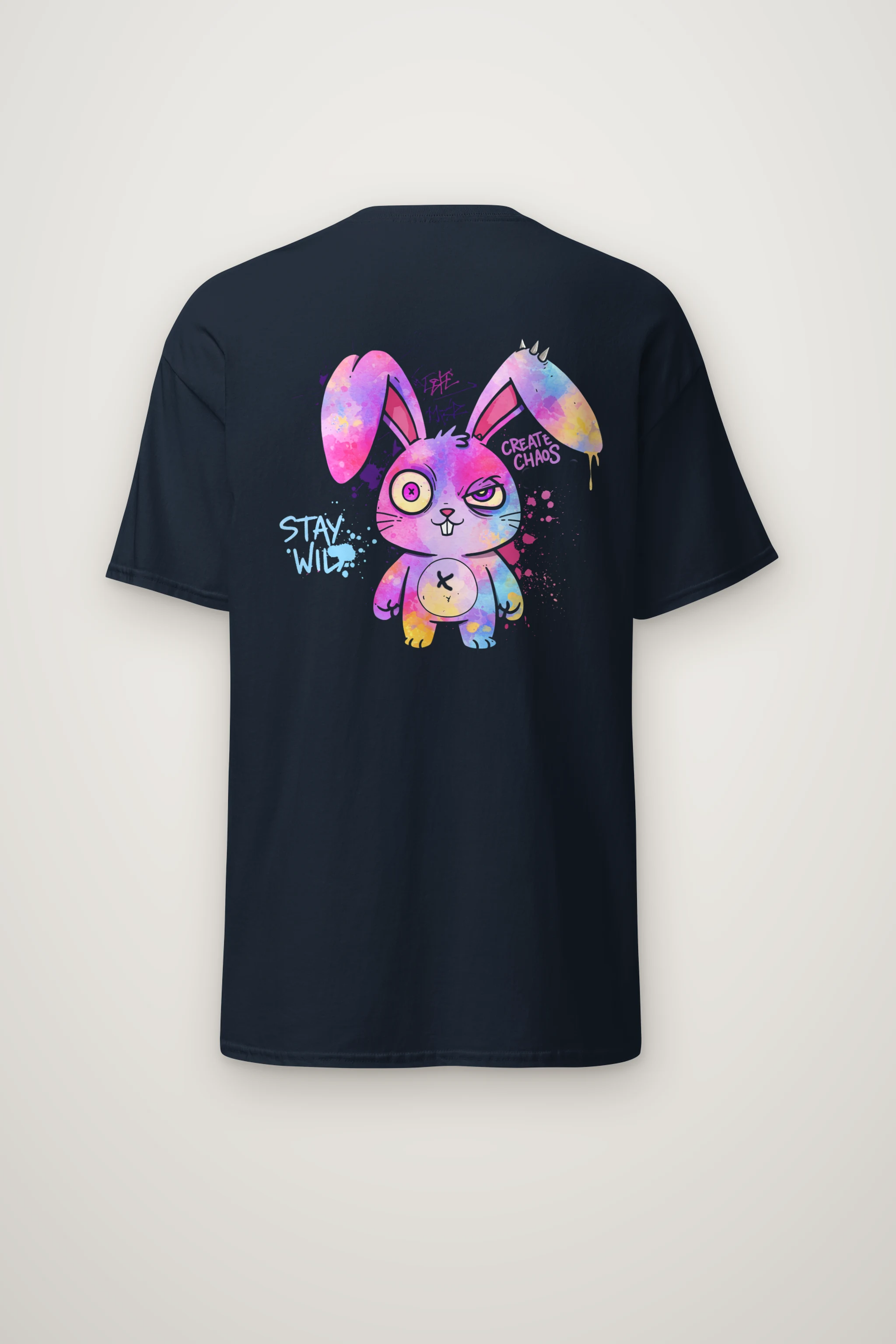 "Stay Wild Chaos" Heavyweight Unisex Crewneck T-shirt