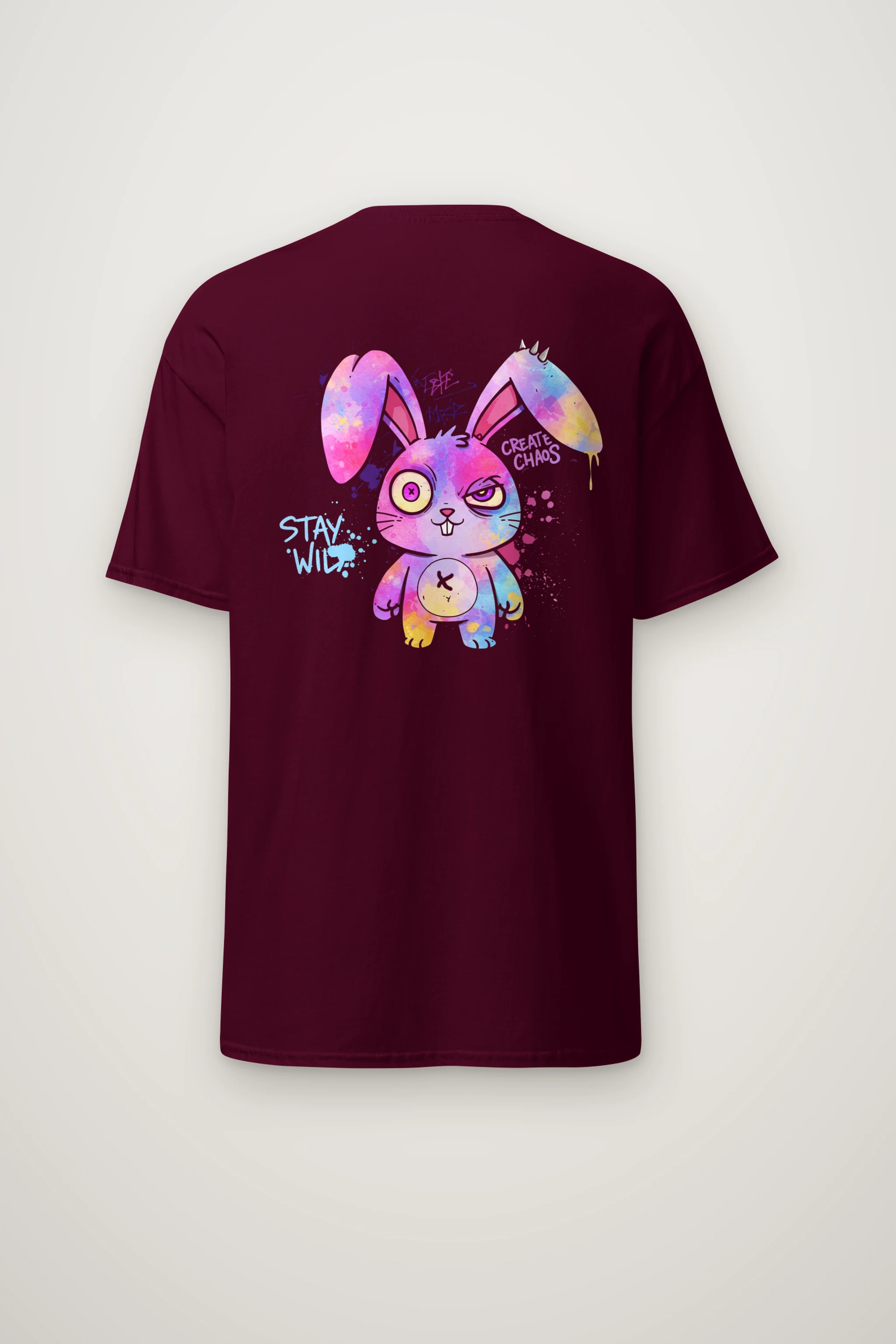 "Stay Wild Chaos" Heavyweight Unisex Crewneck T-shirt