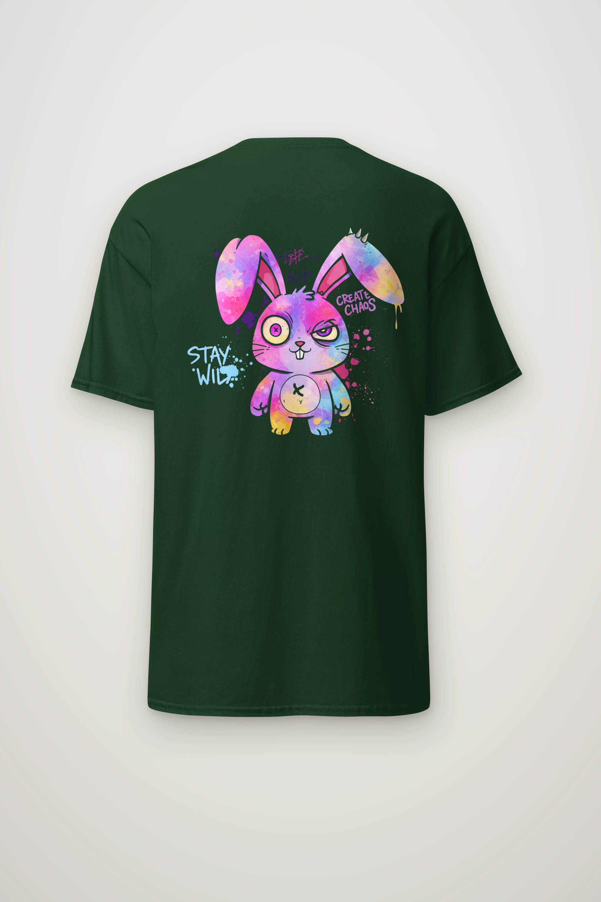 "Stay Wild Chaos" Heavyweight Unisex Crewneck T-shirt