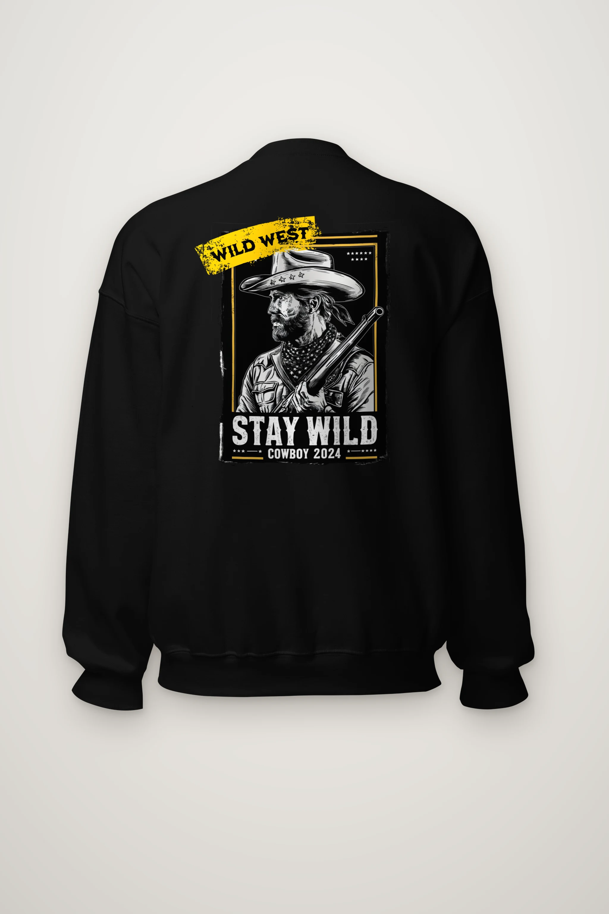 "Stay Wild Cowboy" Heavy Blend Unisex Crewneck Sweatshirt