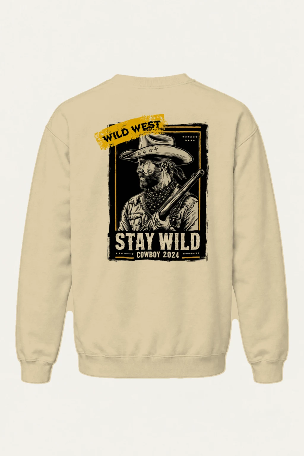 "Stay Wild Cowboy" Heavy Blend Unisex Crewneck Sweatshirt | Gildan 18000