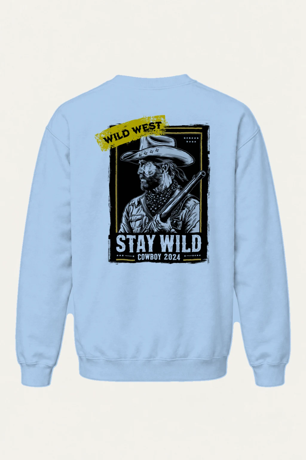 "Stay Wild Cowboy" Heavy Blend Unisex Crewneck Sweatshirt | Gildan 18000