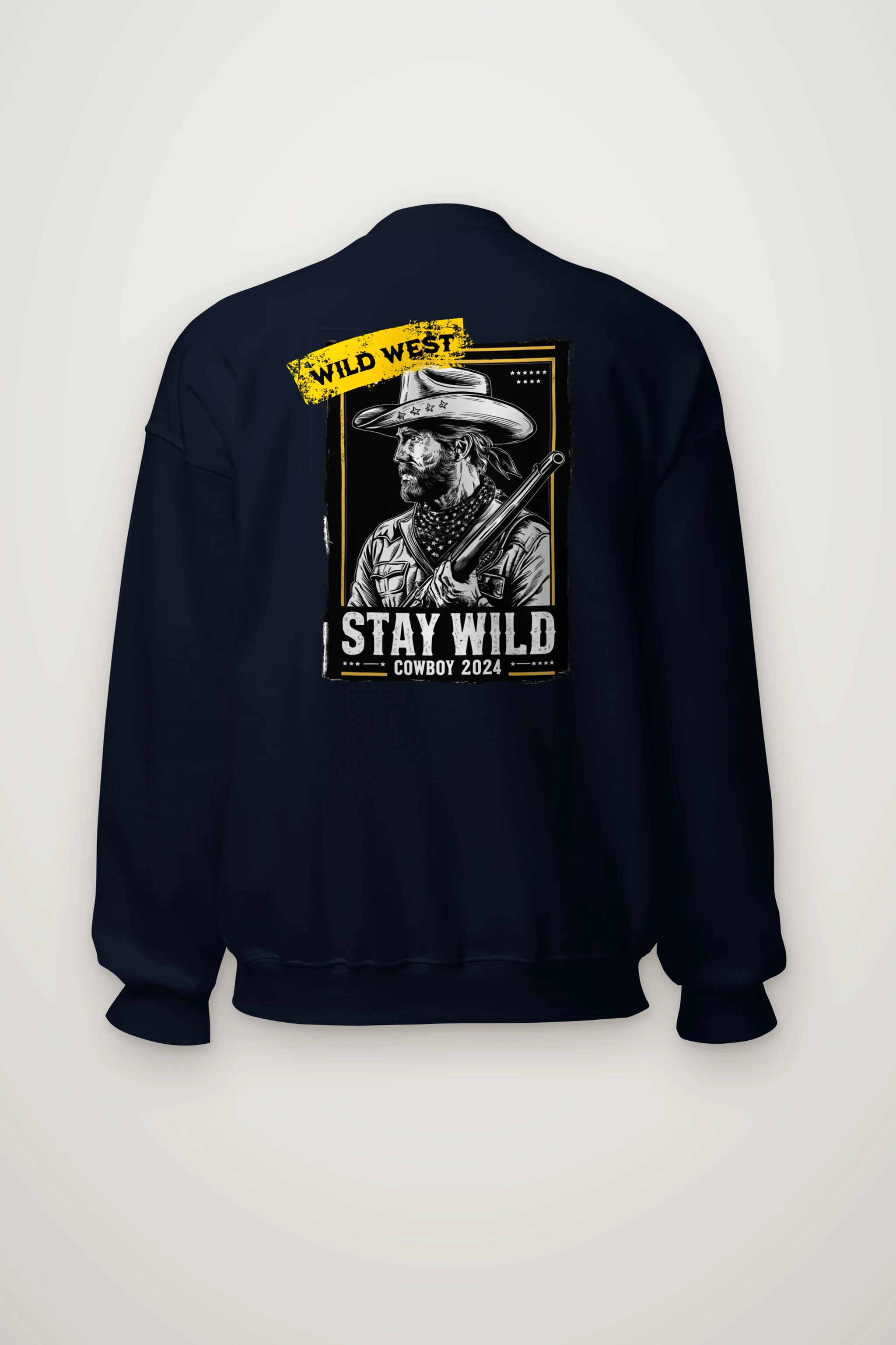 "Stay Wild Cowboy" Heavy Blend Unisex Crewneck Sweatshirt