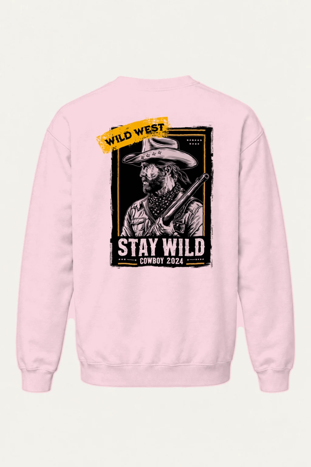 "Stay Wild Cowboy" Heavy Blend Unisex Crewneck Sweatshirt | Gildan 18000