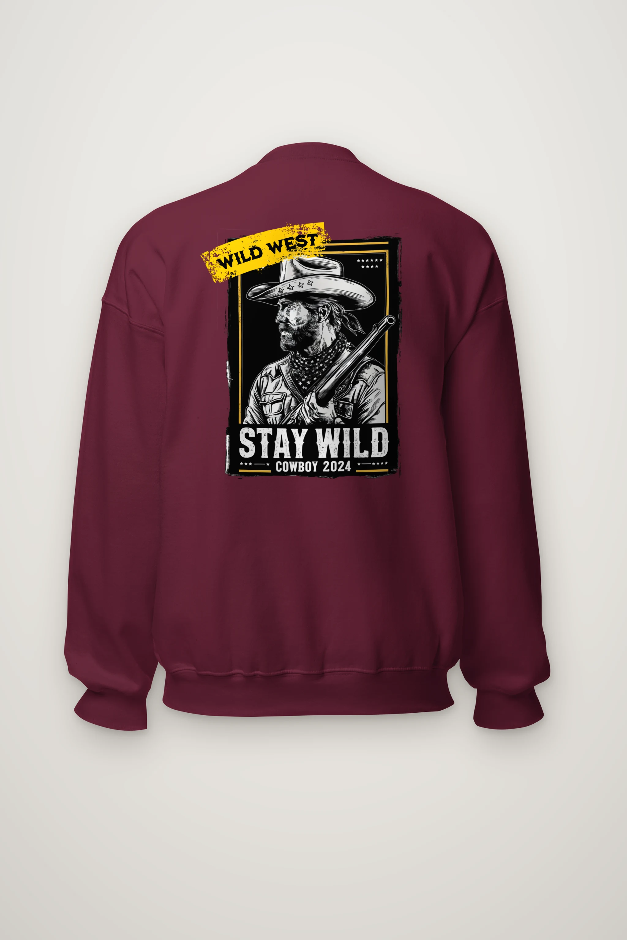 "Stay Wild Cowboy" Heavy Blend Unisex Crewneck Sweatshirt