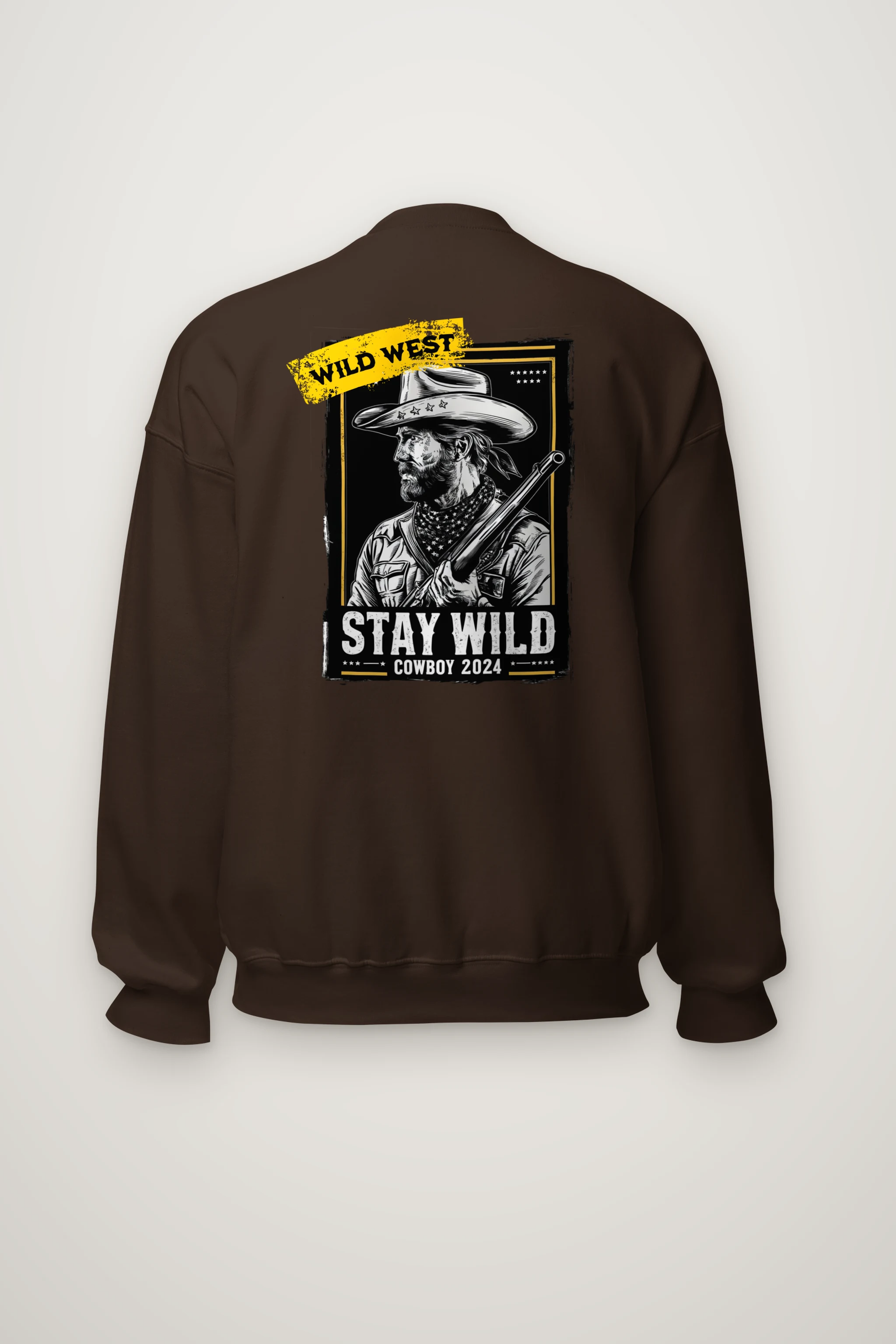 "Stay Wild Cowboy" Heavy Blend Unisex Crewneck Sweatshirt