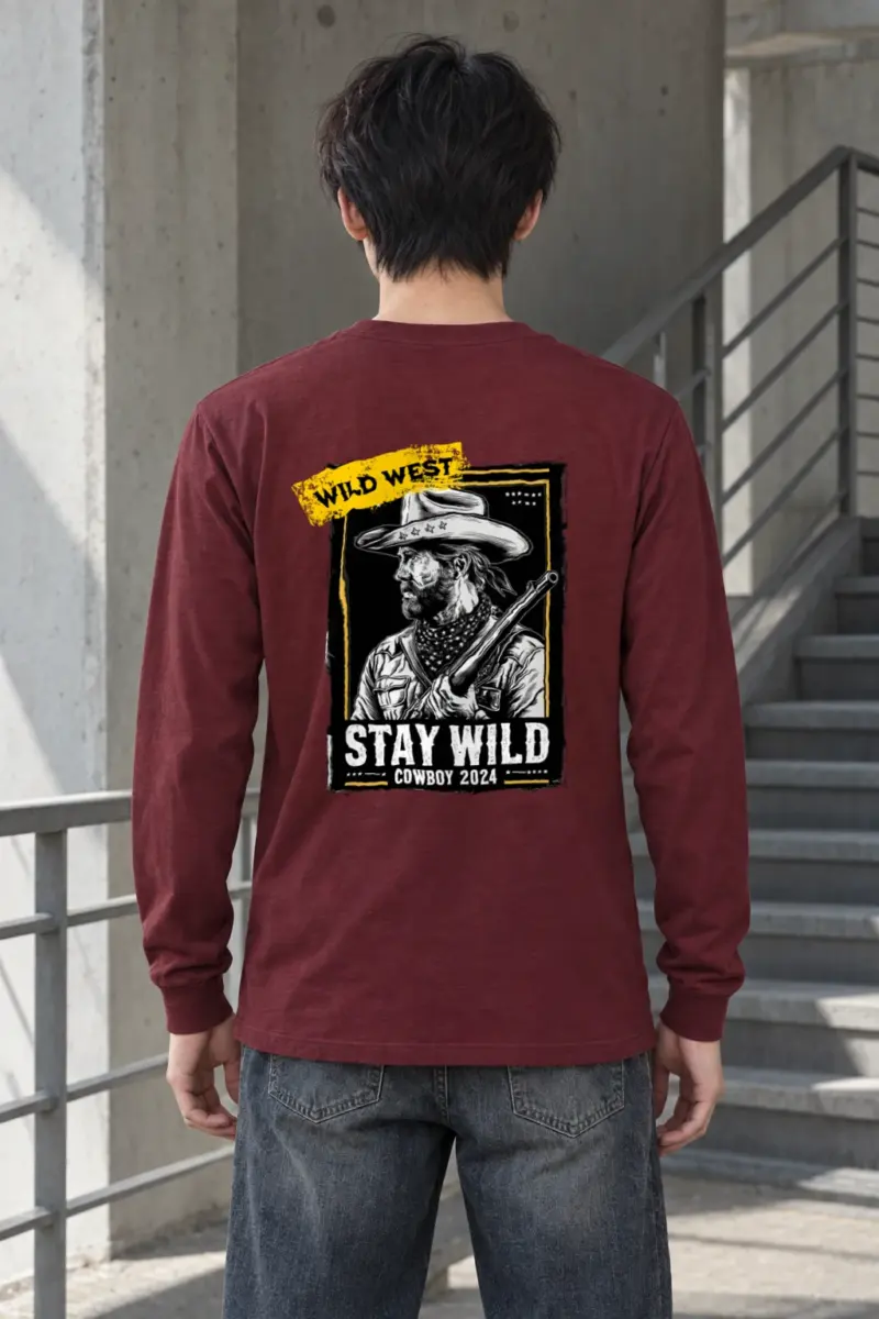 "Stay Wild Cowboy" Unisex Longsleeve T-shirt
