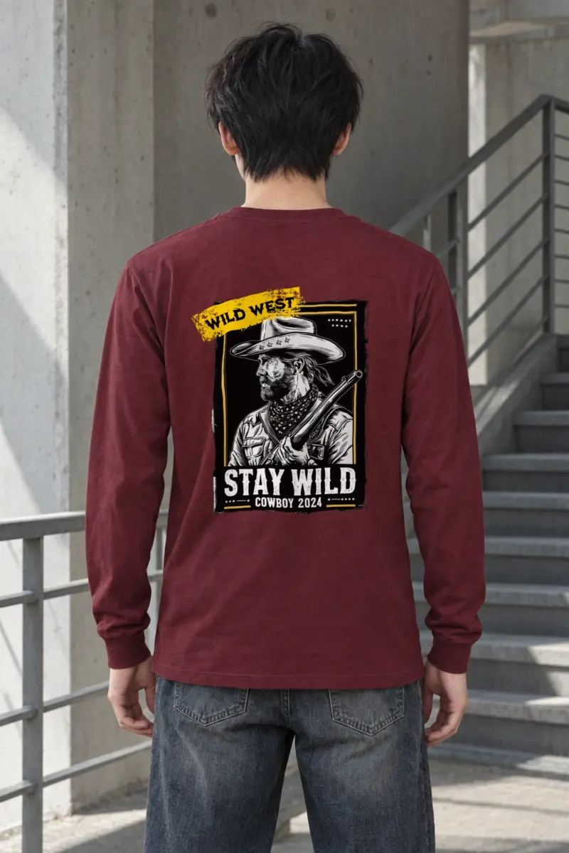 "Stay Wild Cowboy" Unisex Longsleeve T-shirt