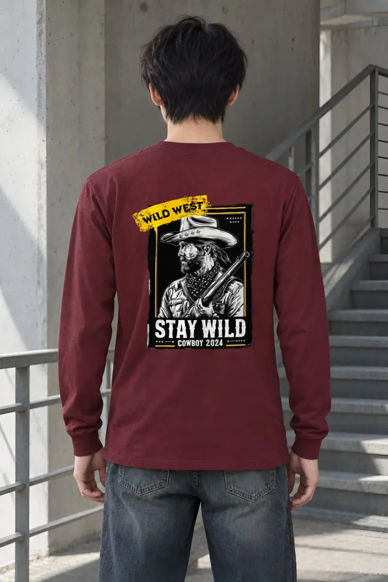 "Stay Wild Cowboy" Unisex Longsleeve T-shirt