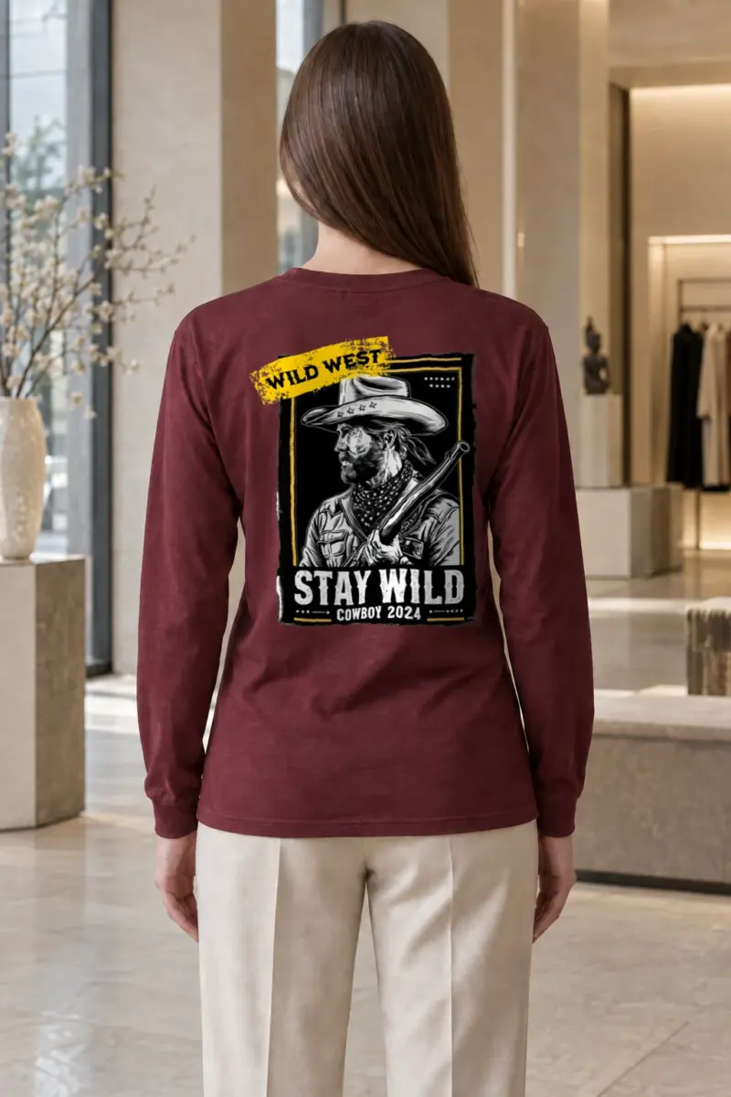 "Stay Wild Cowboy" Unisex Longsleeve T-shirt
