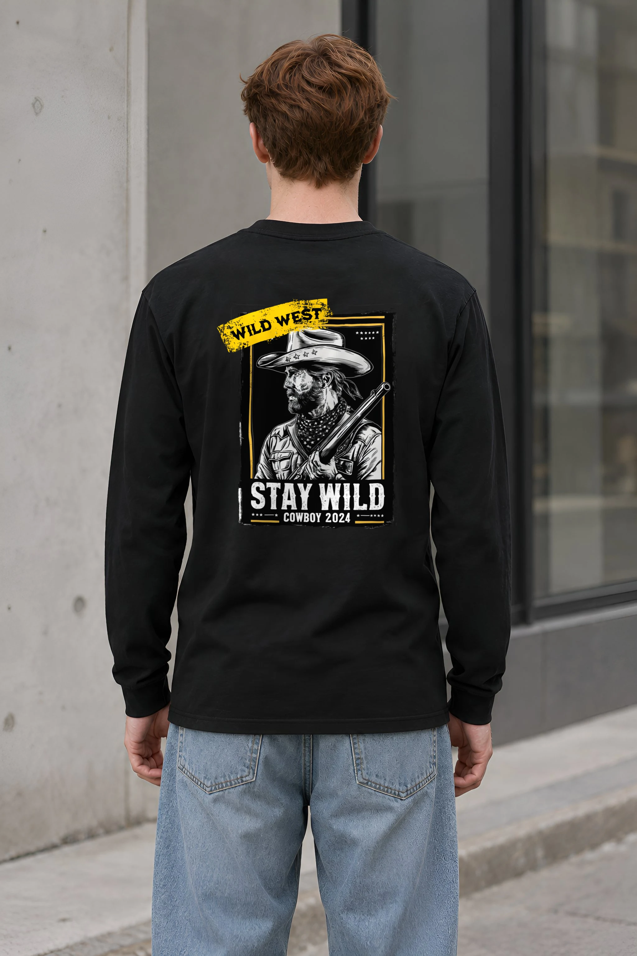 "Stay Wild Cowboy" Unisex Longsleeve T-shirt