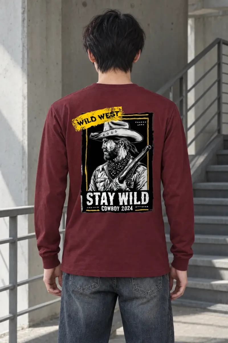 "Stay Wild Cowboy" Unisex Longsleeve T-shirt