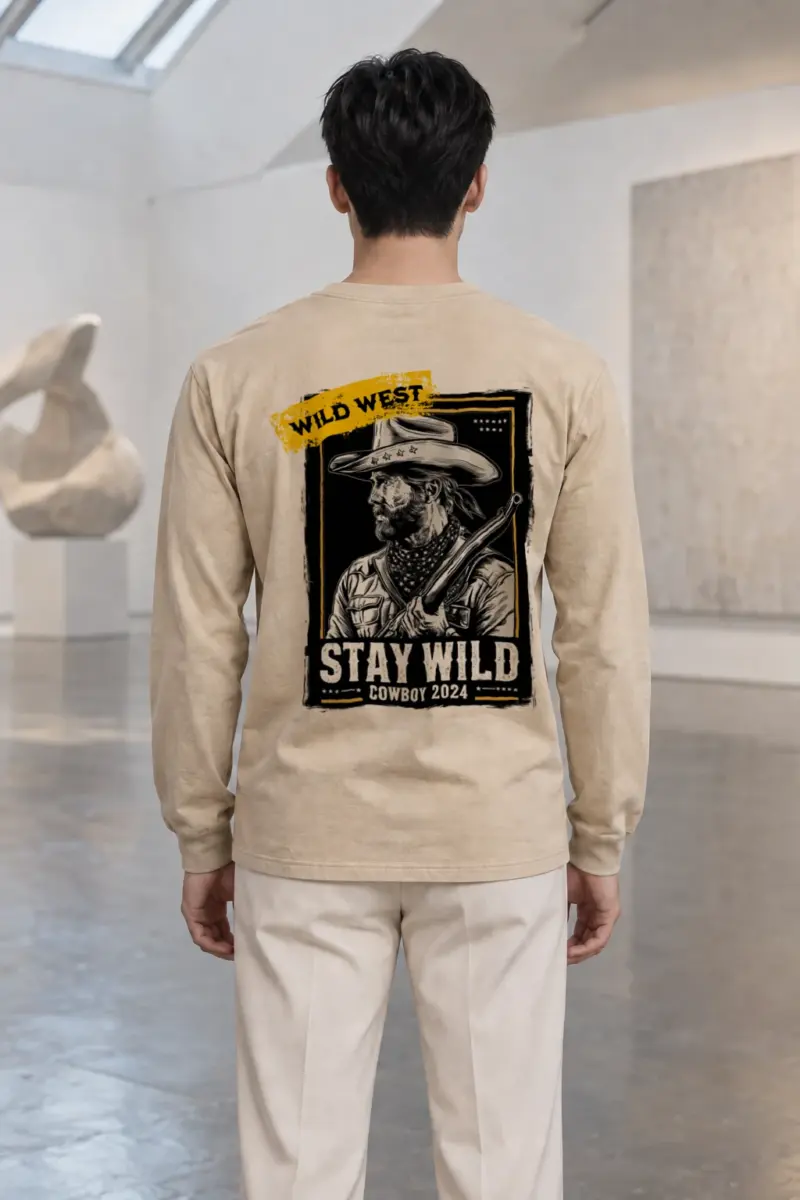 "Stay Wild Cowboy" Unisex Longsleeve T-shirt | Gildan 2400