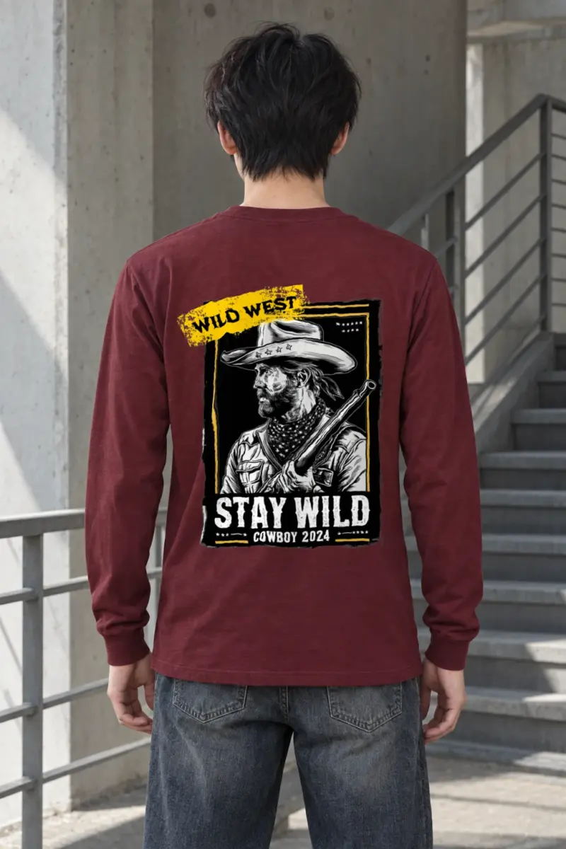 "Stay Wild Cowboy" Unisex Longsleeve T-shirt
