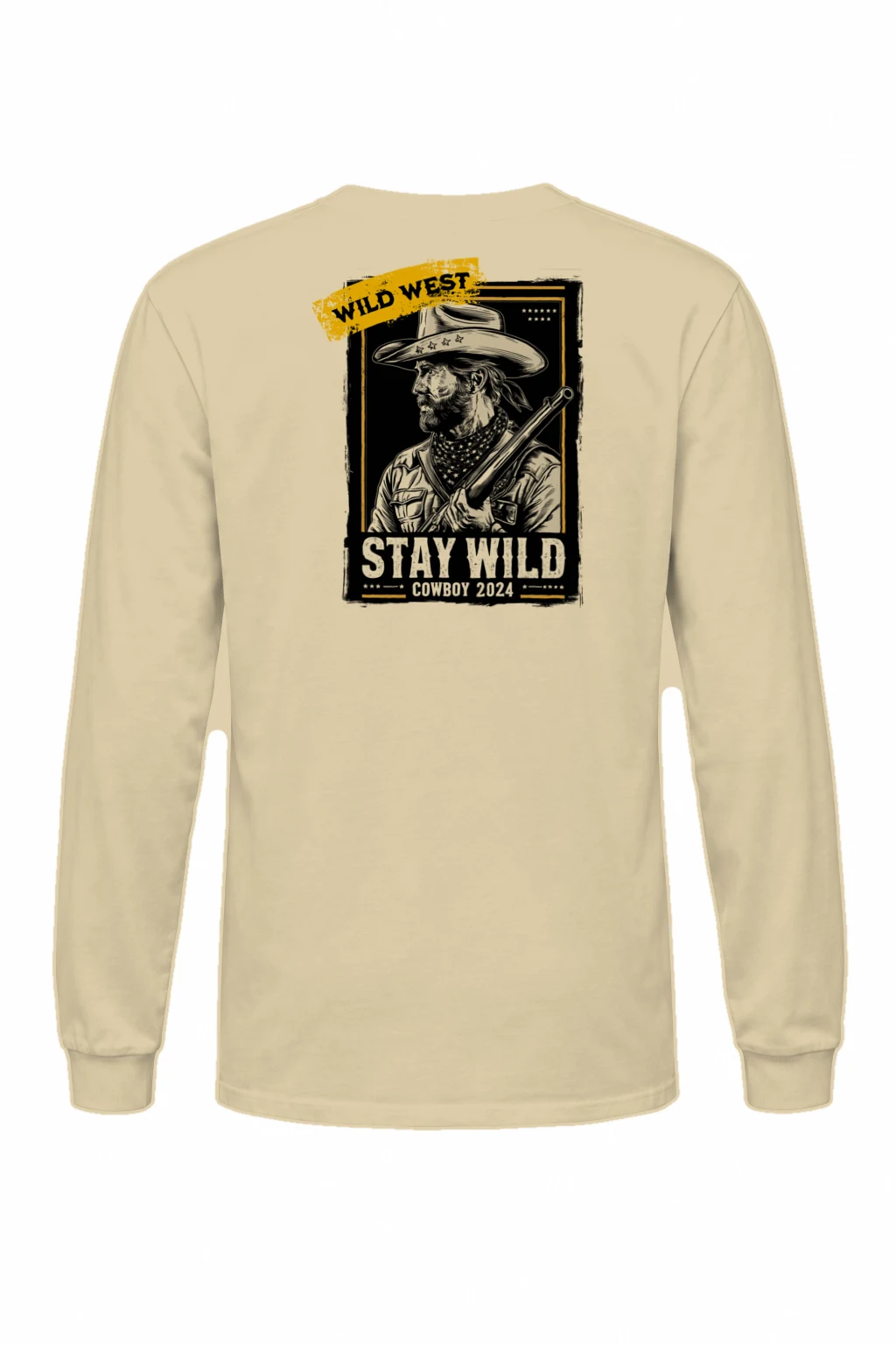 "Stay Wild Cowboy" Unisex Longsleeve T-shirt | Gildan 2400