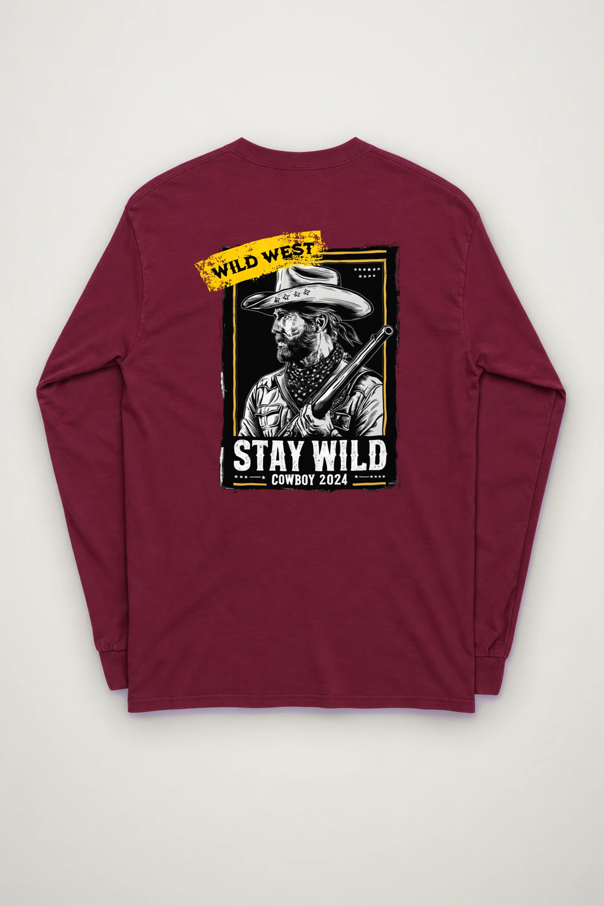 "Stay Wild Cowboy" Unisex Longsleeve T-shirt
