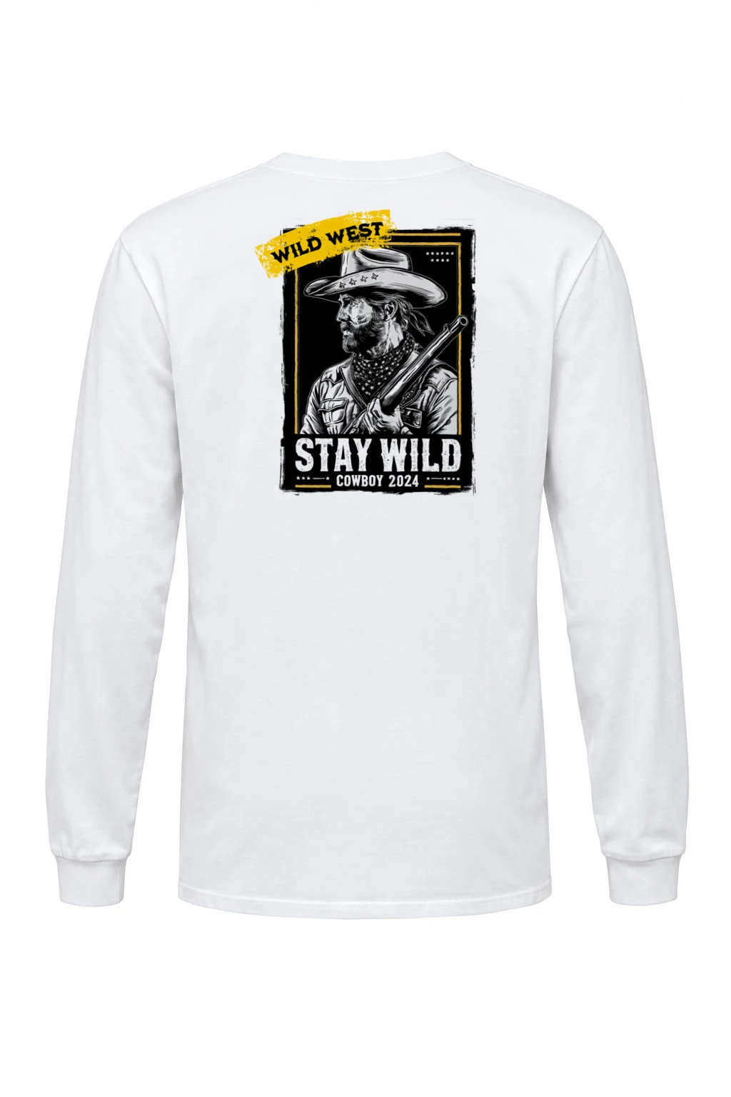 "Stay Wild Cowboy" Unisex Longsleeve T-shirt | Gildan 2400