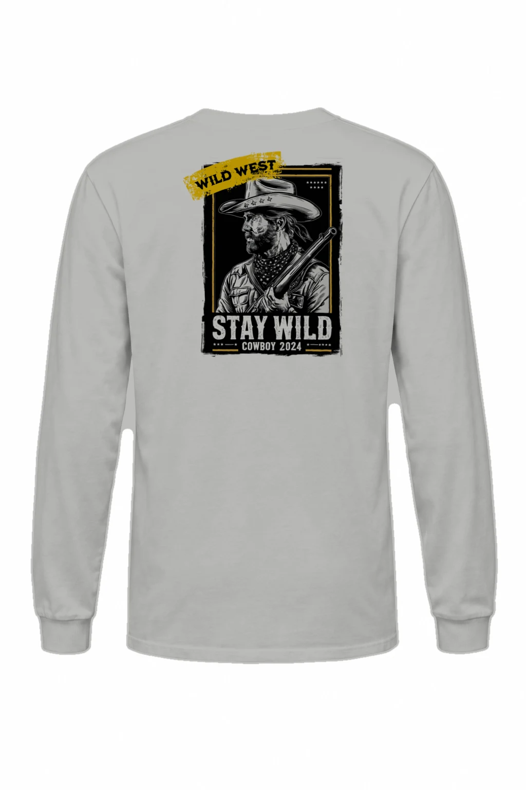 "Stay Wild Cowboy" Unisex Longsleeve T-shirt | Gildan 2400