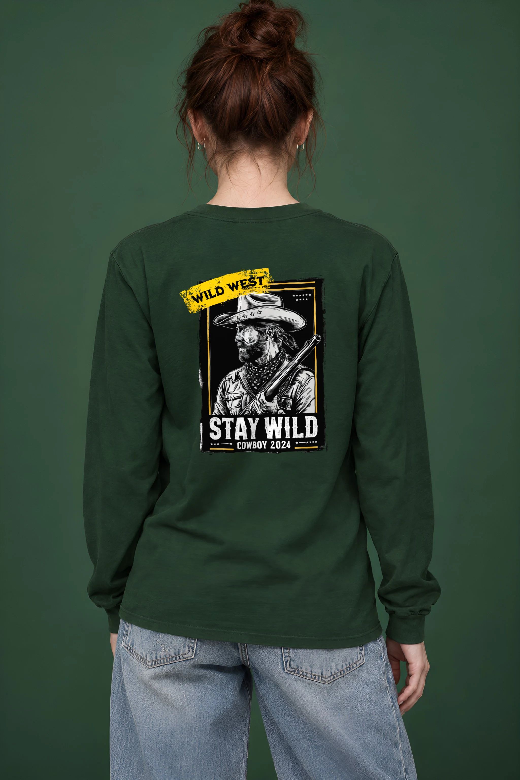 "Stay Wild Cowboy" Unisex Longsleeve T-shirt