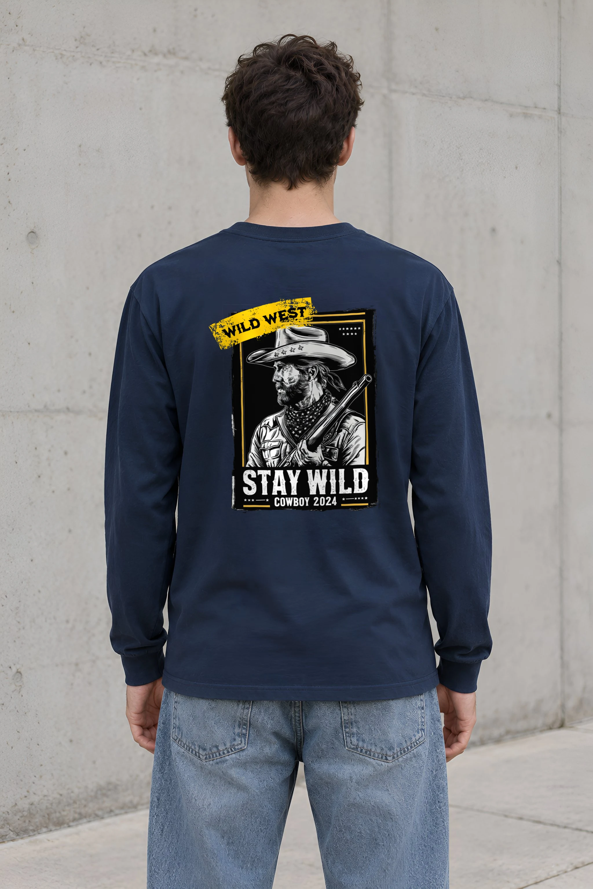 "Stay Wild Cowboy" Unisex Longsleeve T-shirt