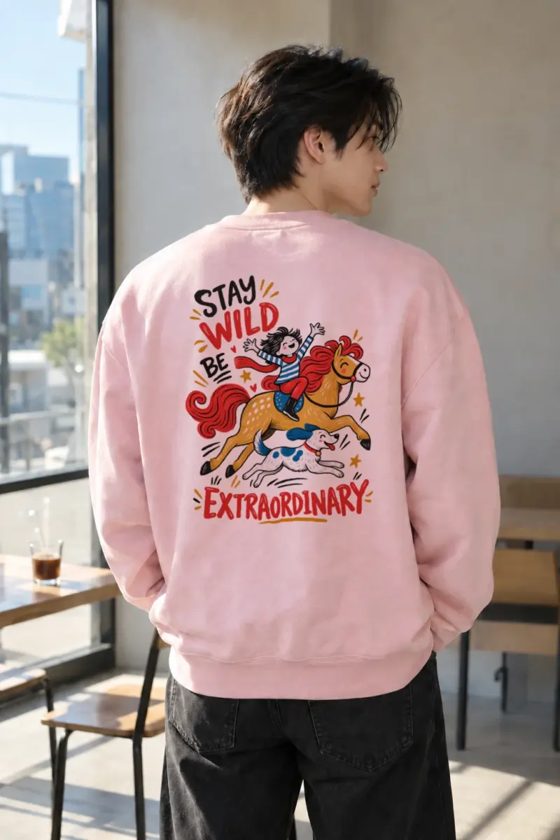 "Stay Wild" Heavy Blend Unisex Crewneck Sweatshirt | Gildan 18000