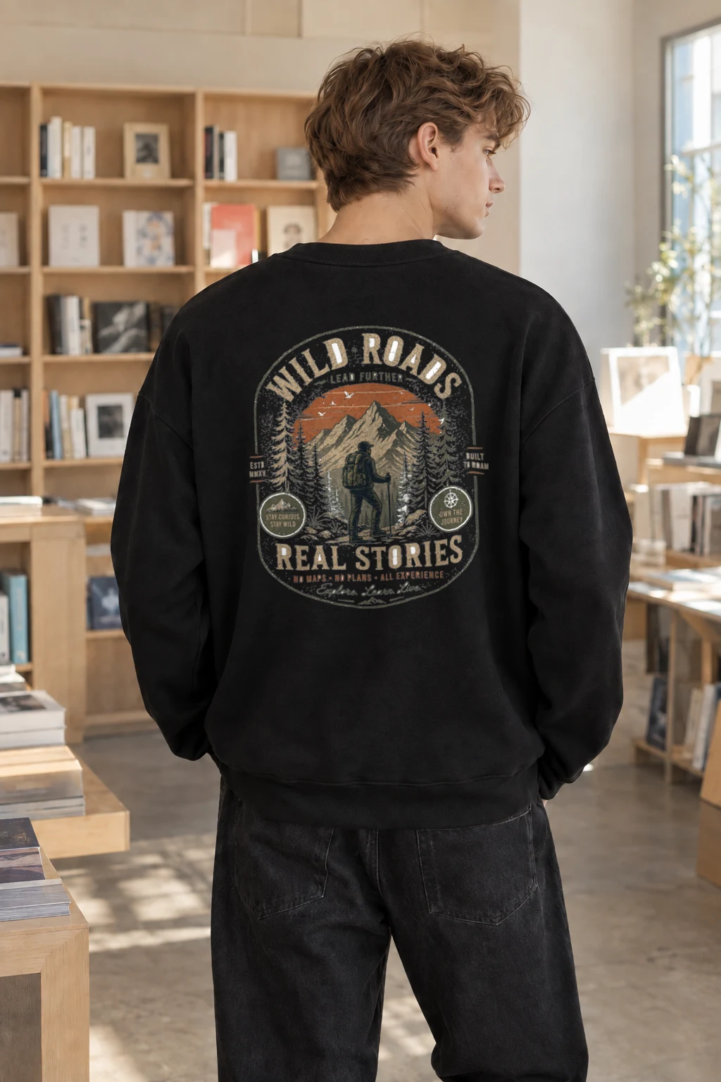 "Stay Wild" Heavy Blend Unisex Crewneck Sweatshirt | Gildan 18000