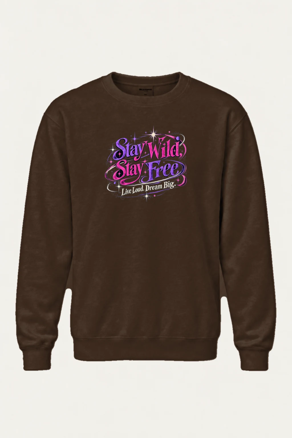 "Stay Wild Stay Free" Heavy Blend Unisex Crewneck Sweatshirt | Gildan 18000