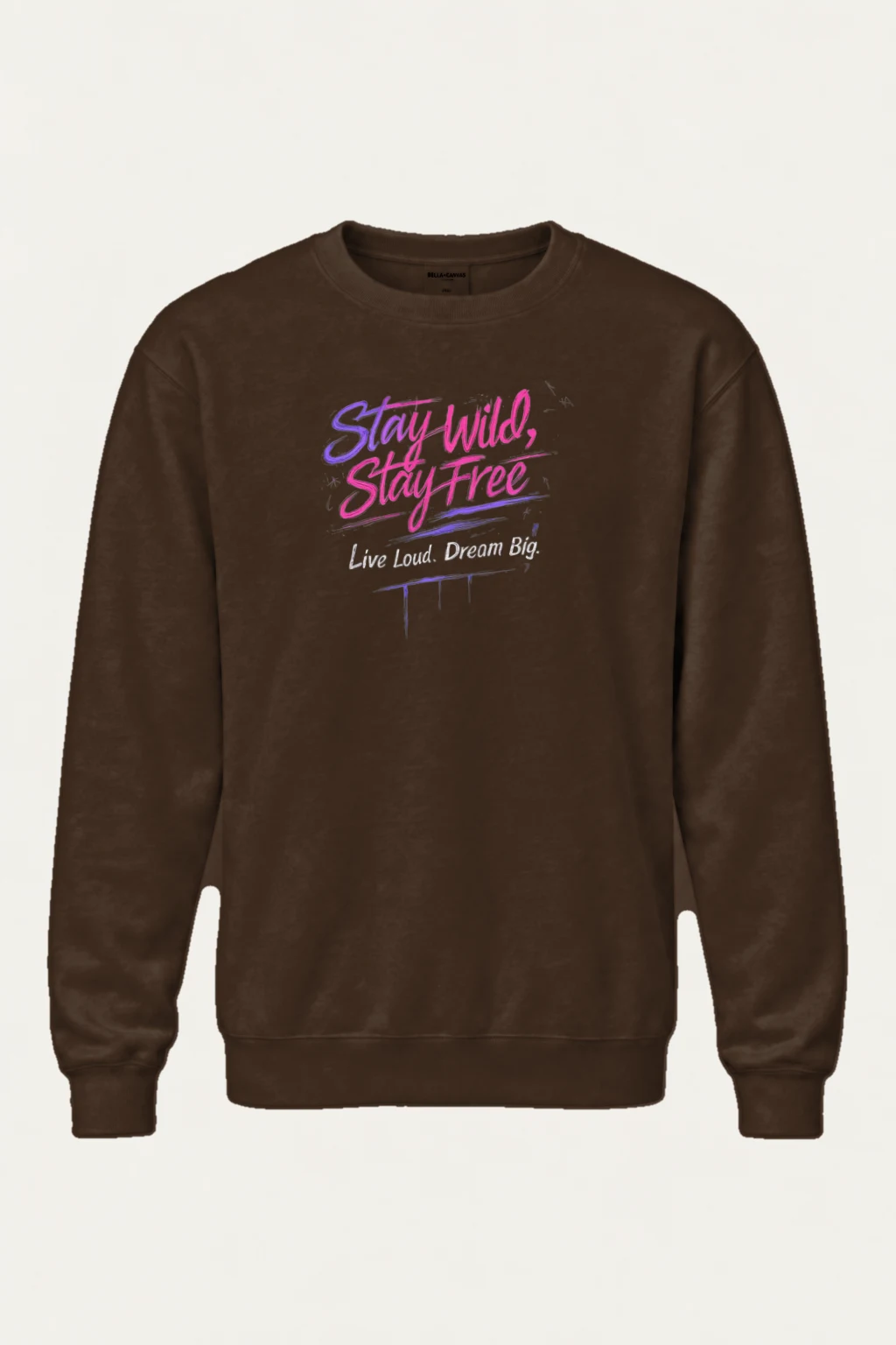 "Stay Wild Stay Free" Heavy Blend Unisex Crewneck Sweatshirt | Gildan 18000