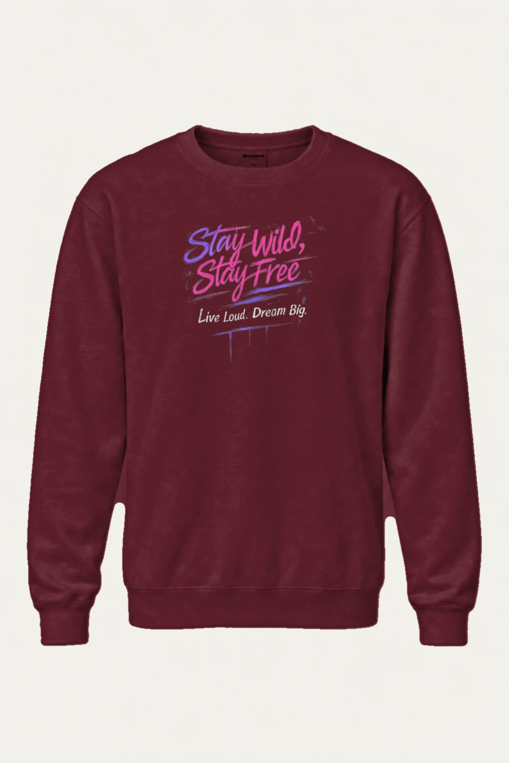 "Stay Wild Stay Free" Heavy Blend Unisex Crewneck Sweatshirt | Gildan 18000