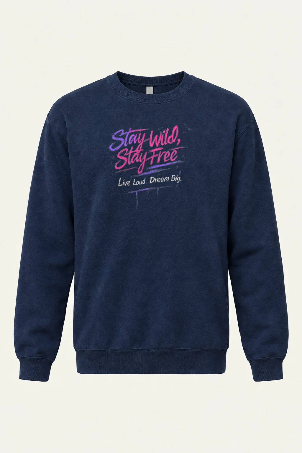 "Stay Wild Stay Free" Heavy Blend Unisex Crewneck Sweatshirt | Gildan 18000