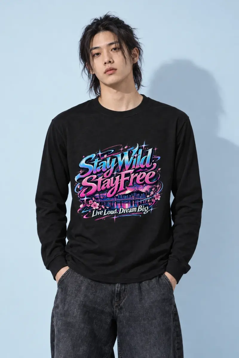 "Stay Wild, Stay Free" Unisex Longsleeve T-shirt