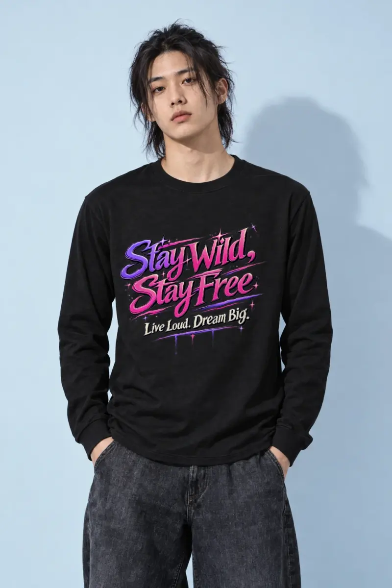 "Stay Wild Stay Free" Unisex Longsleeve T-shirt