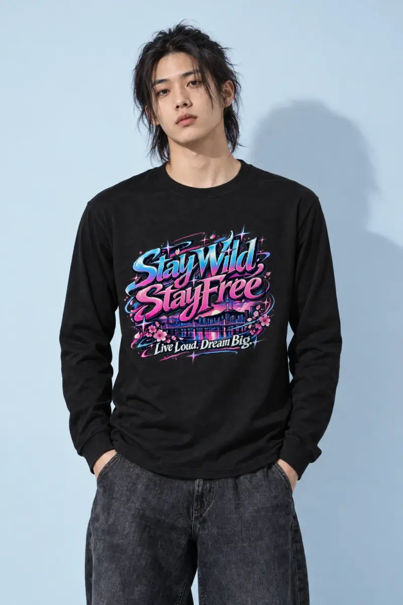 "Stay Wild, Stay Free" Unisex Longsleeve T-shirt