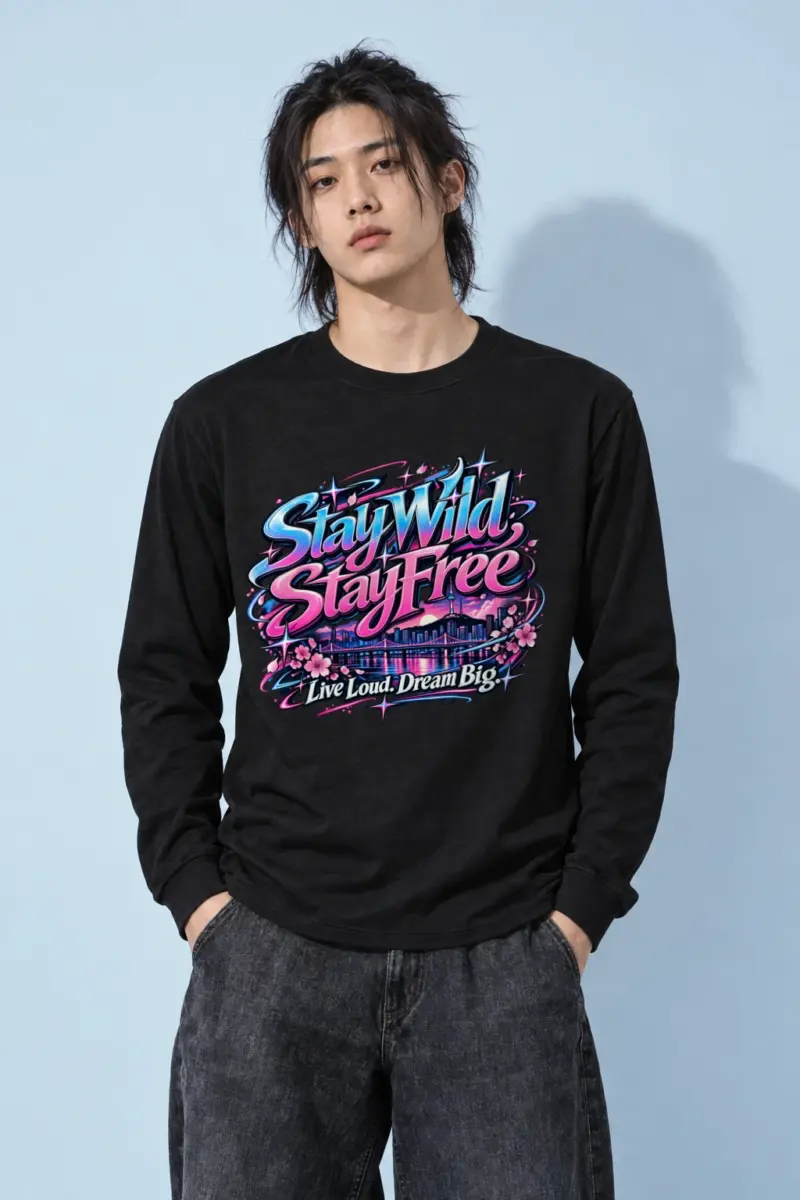 "Stay Wild, Stay Free" Unisex Longsleeve T-shirt