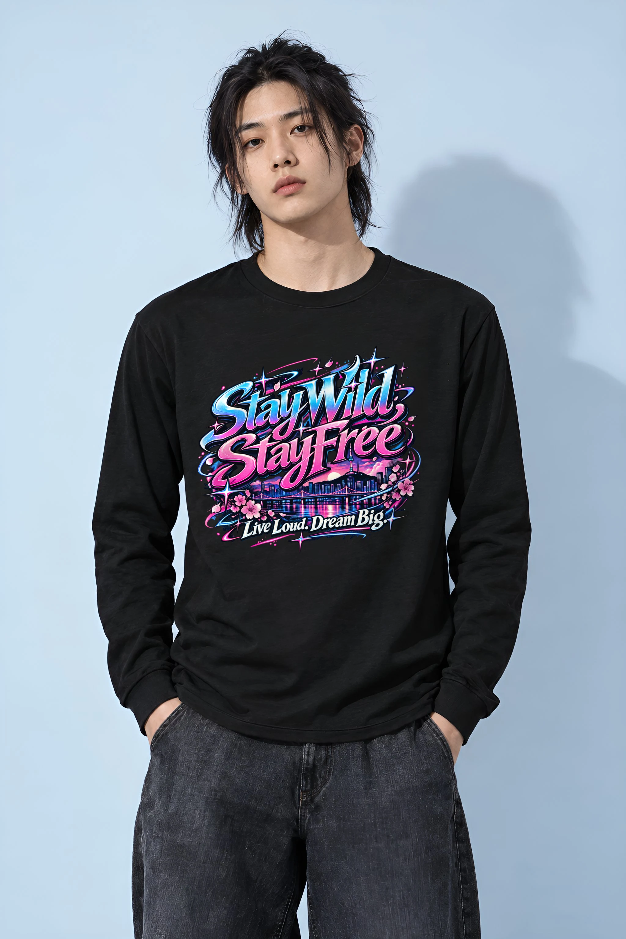 "Stay Wild, Stay Free" Unisex Longsleeve T-shirt