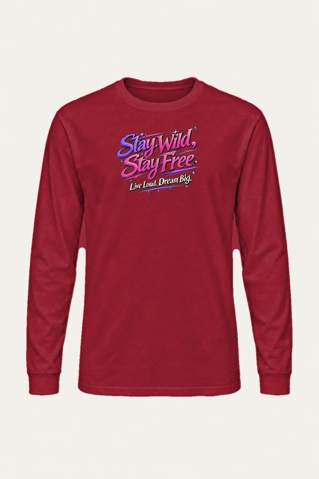 "Stay Wild Stay Free" Unisex Longsleeve T-shirt | Gildan 2400