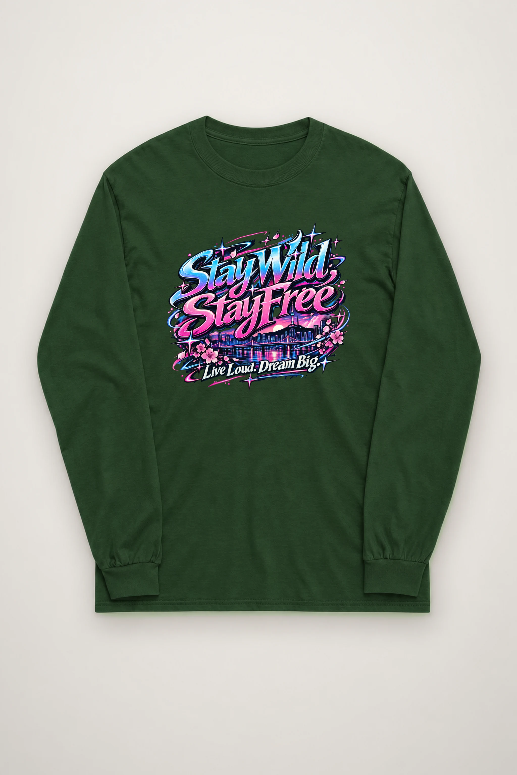 "Stay Wild, Stay Free" Unisex Longsleeve T-shirt