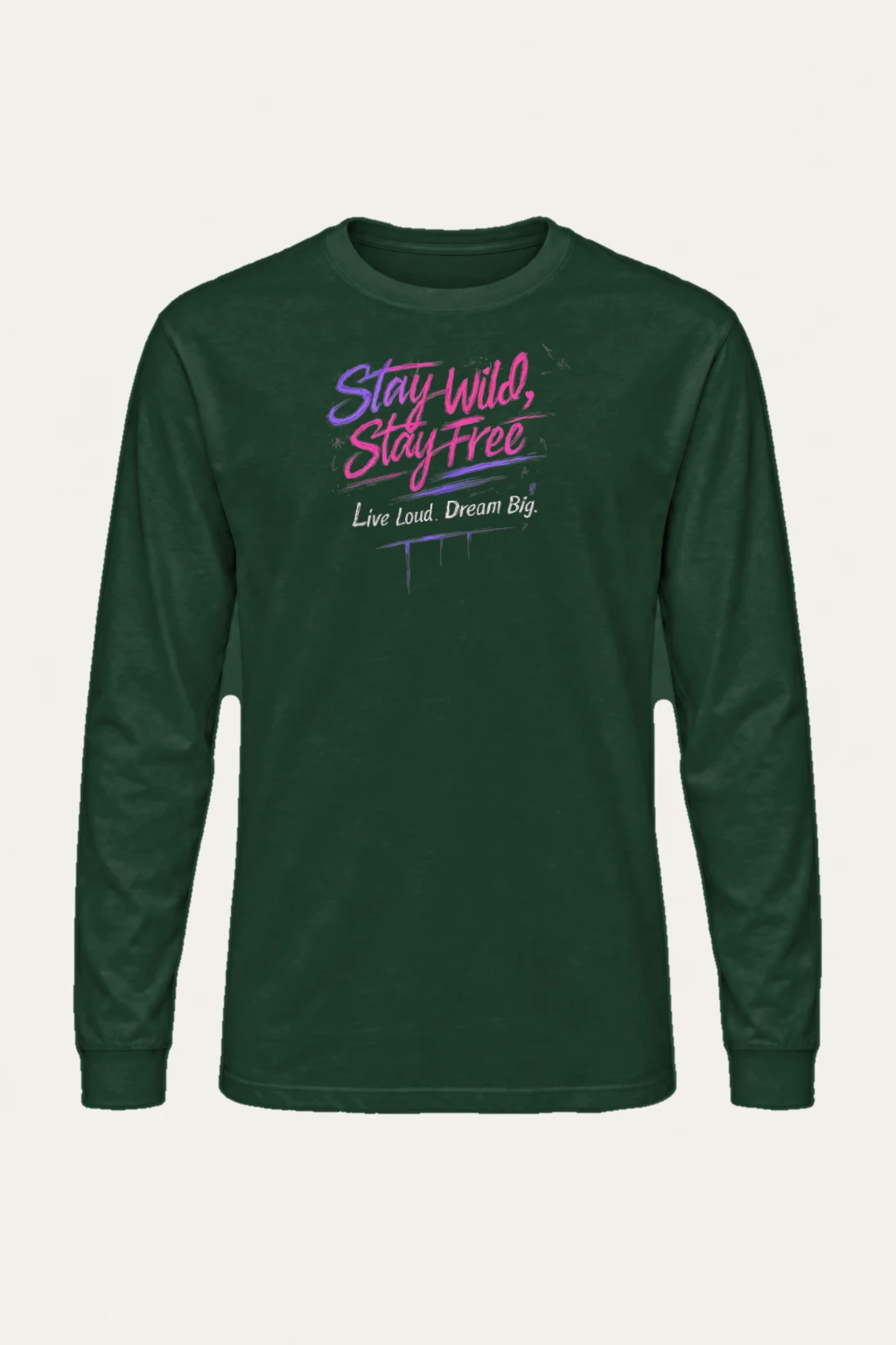 "Stay Wild Stay Free" Unisex Longsleeve T-shirt | Gildan 2400