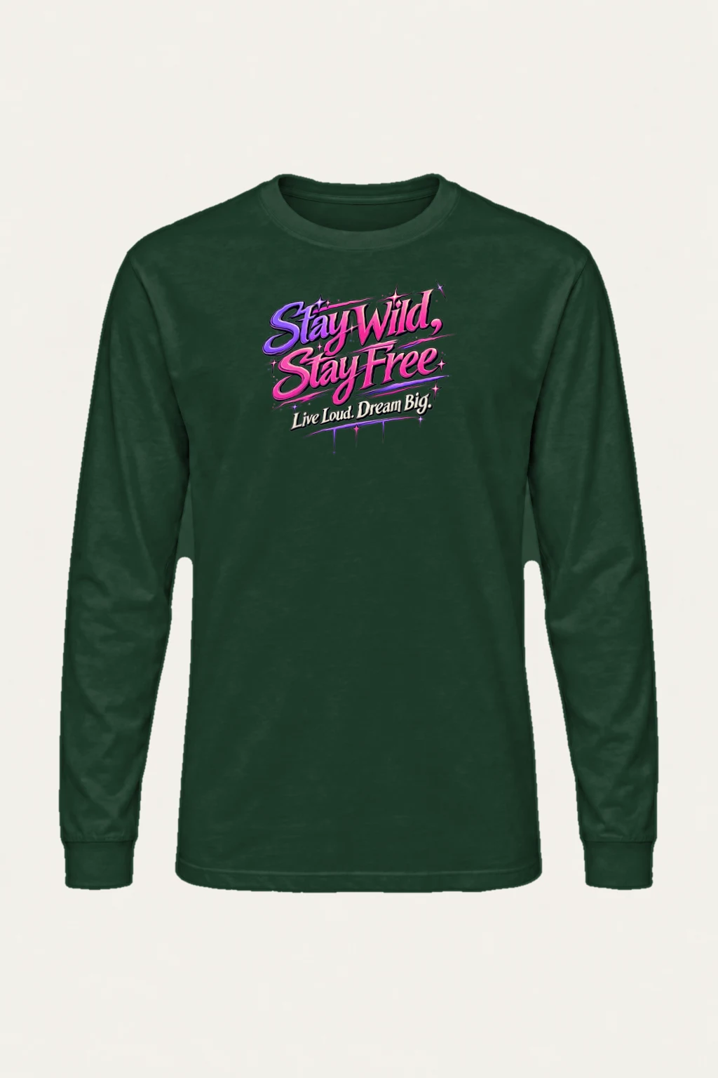 "Stay Wild Stay Free" Unisex Longsleeve T-shirt | Gildan 2400